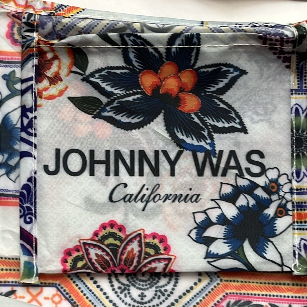 Johnny Was Tote Bag Packable Foldable Lightweight Travel Tote NWOT - Picture 11 of 13